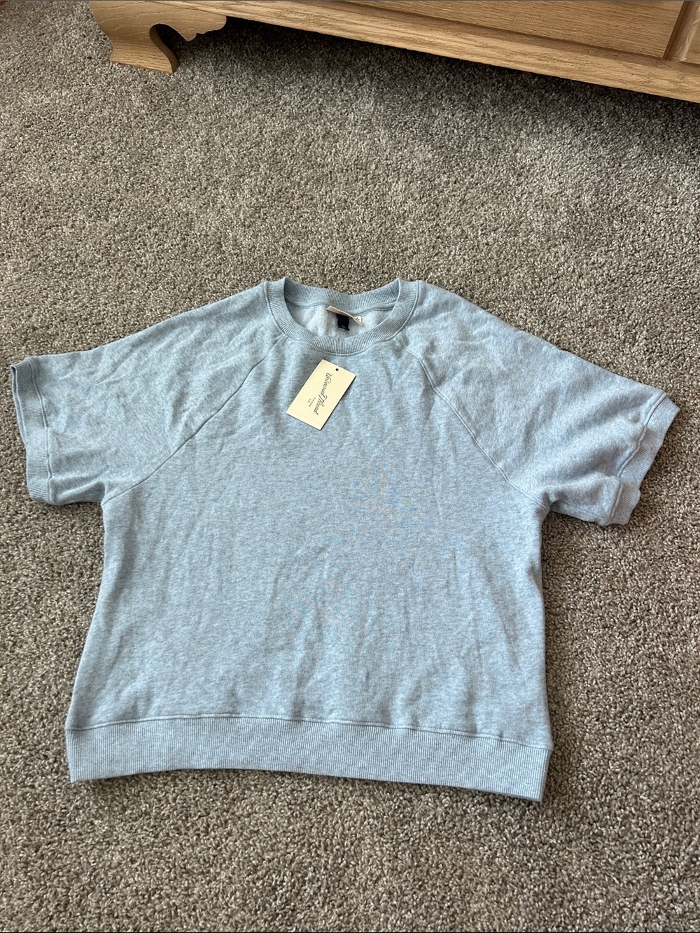 Universal Thread Light Blue Short Sleeve Sweatshirt Tee